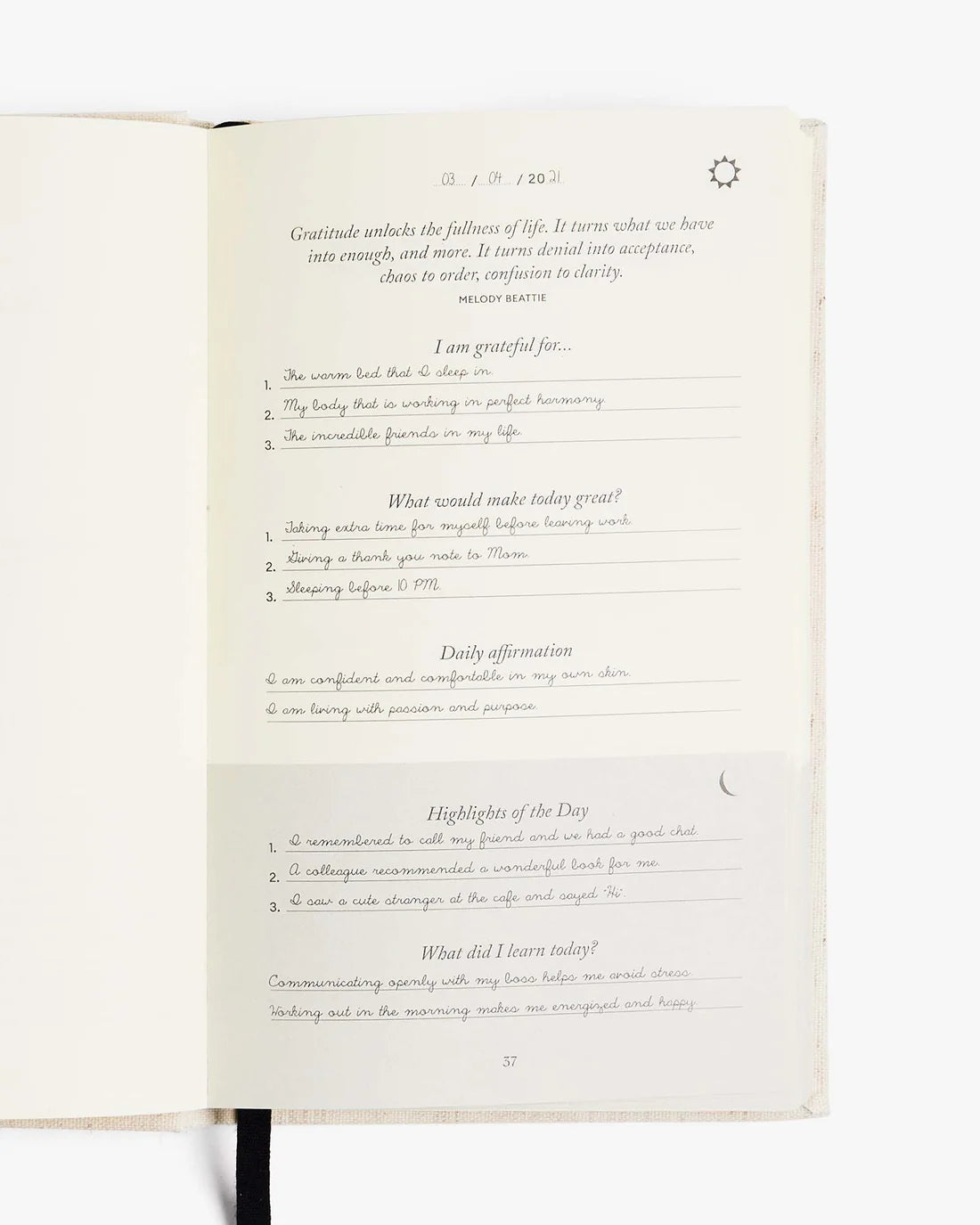 The Five Minute Journal - Tulip NEW