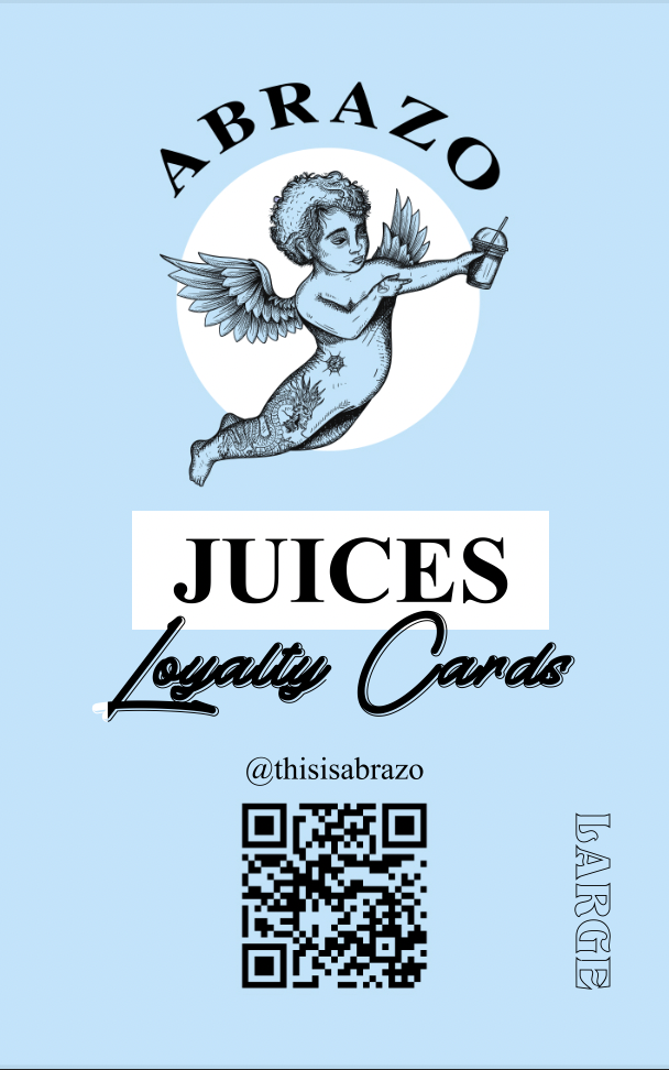 The Large Juice/Shake Card