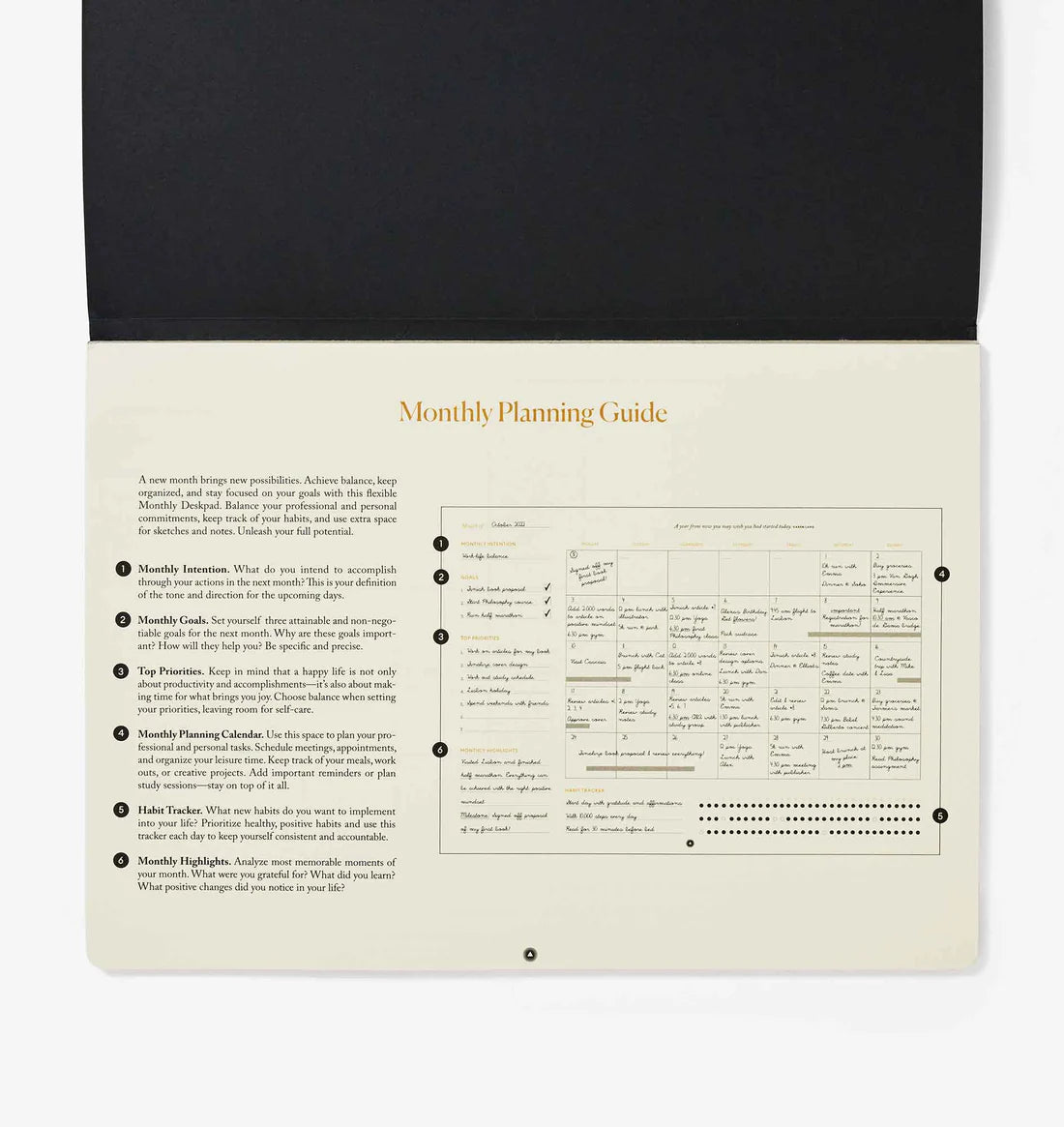 Productivity Monthly Desk Pad